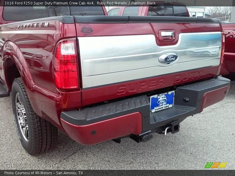 Ruby Red Metallic / Platinum Black 2016 Ford F250 Super Duty Platinum Crew Cab 4x4