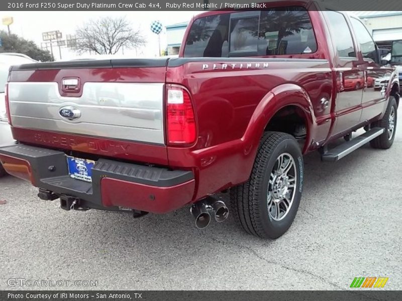 Ruby Red Metallic / Platinum Black 2016 Ford F250 Super Duty Platinum Crew Cab 4x4