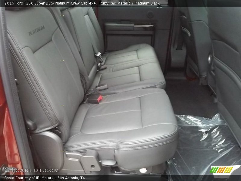 Ruby Red Metallic / Platinum Black 2016 Ford F250 Super Duty Platinum Crew Cab 4x4