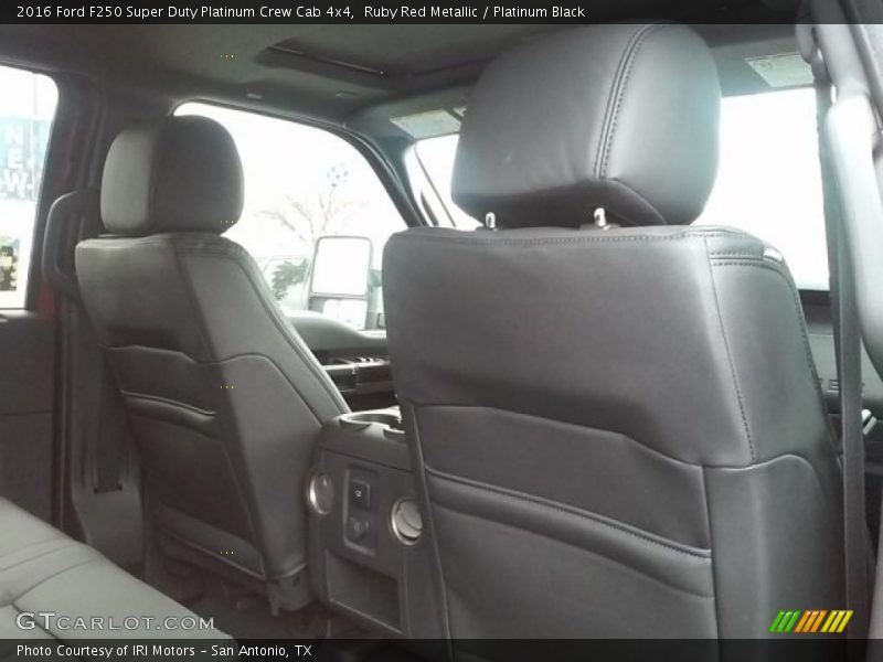 Ruby Red Metallic / Platinum Black 2016 Ford F250 Super Duty Platinum Crew Cab 4x4