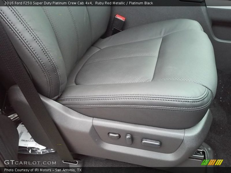 Ruby Red Metallic / Platinum Black 2016 Ford F250 Super Duty Platinum Crew Cab 4x4
