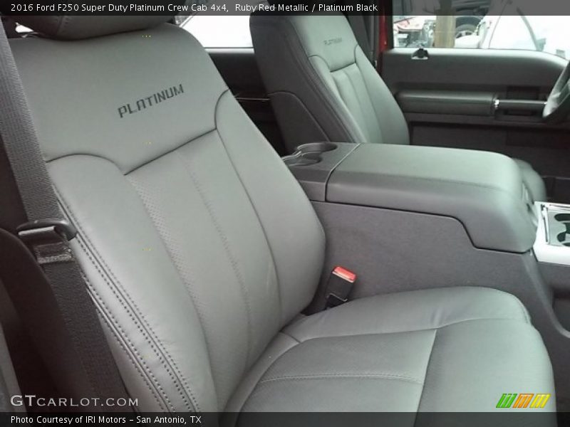 Ruby Red Metallic / Platinum Black 2016 Ford F250 Super Duty Platinum Crew Cab 4x4