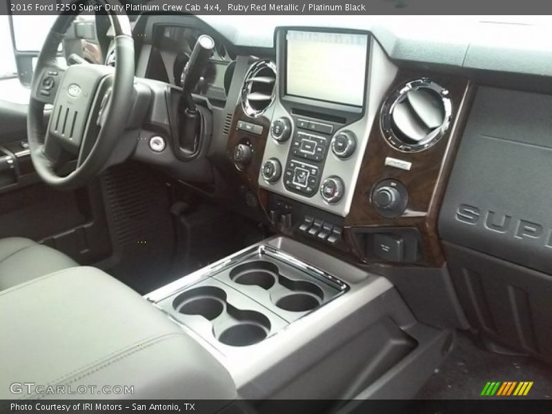 Ruby Red Metallic / Platinum Black 2016 Ford F250 Super Duty Platinum Crew Cab 4x4