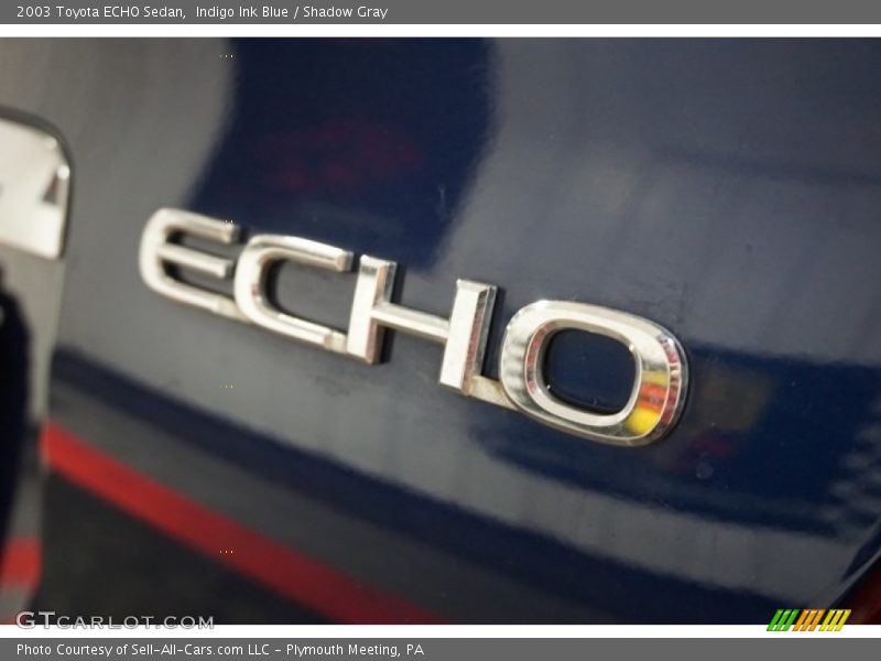 Indigo Ink Blue / Shadow Gray 2003 Toyota ECHO Sedan