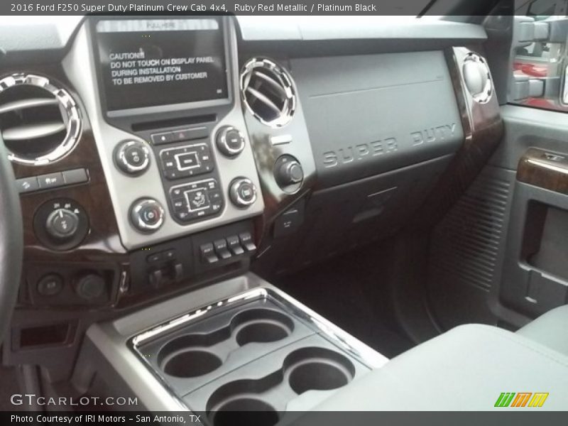 Ruby Red Metallic / Platinum Black 2016 Ford F250 Super Duty Platinum Crew Cab 4x4