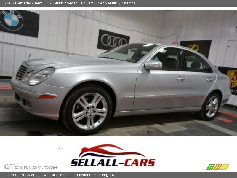 Brilliant Silver Metallic / Charcoal 2006 Mercedes-Benz E 350 4Matic Sedan