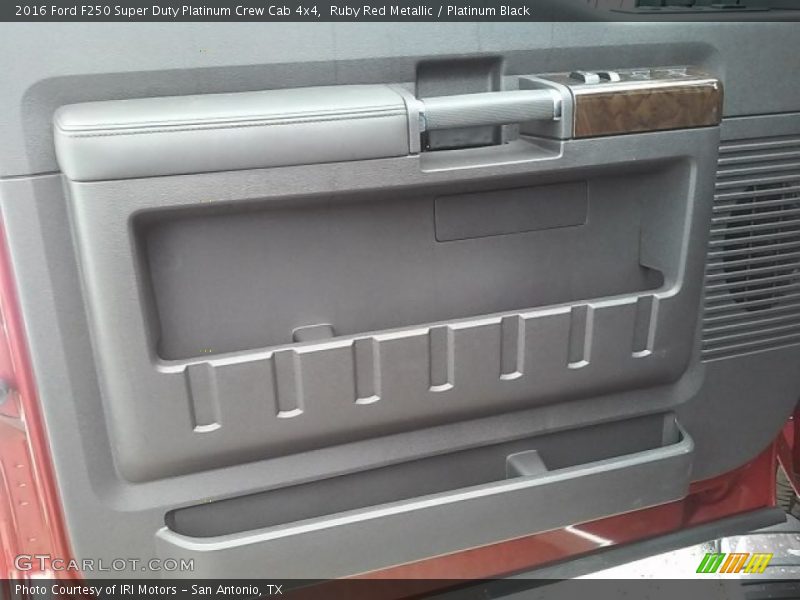 Ruby Red Metallic / Platinum Black 2016 Ford F250 Super Duty Platinum Crew Cab 4x4