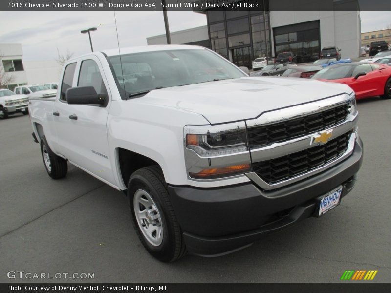 Summit White / Dark Ash/Jet Black 2016 Chevrolet Silverado 1500 WT Double Cab 4x4