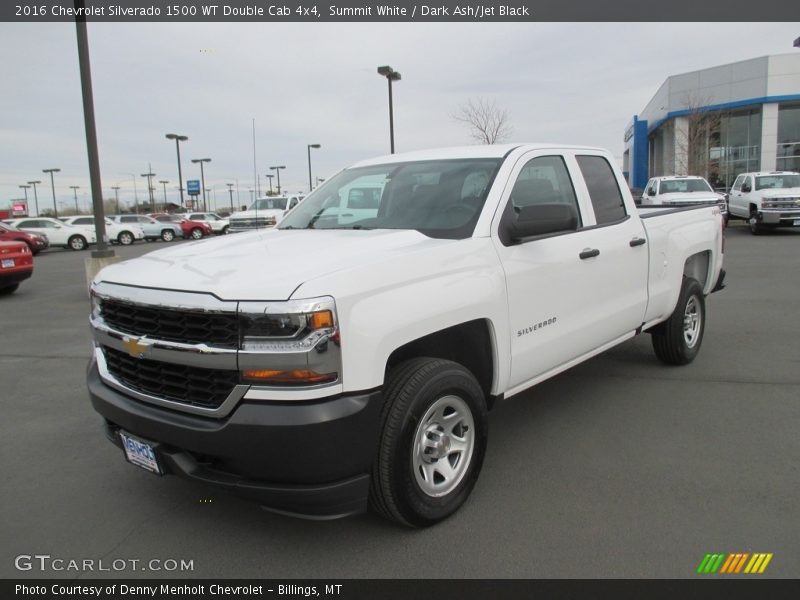 Summit White / Dark Ash/Jet Black 2016 Chevrolet Silverado 1500 WT Double Cab 4x4