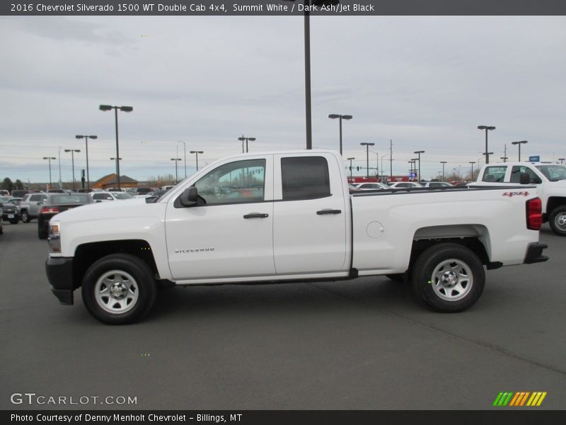 Summit White / Dark Ash/Jet Black 2016 Chevrolet Silverado 1500 WT Double Cab 4x4