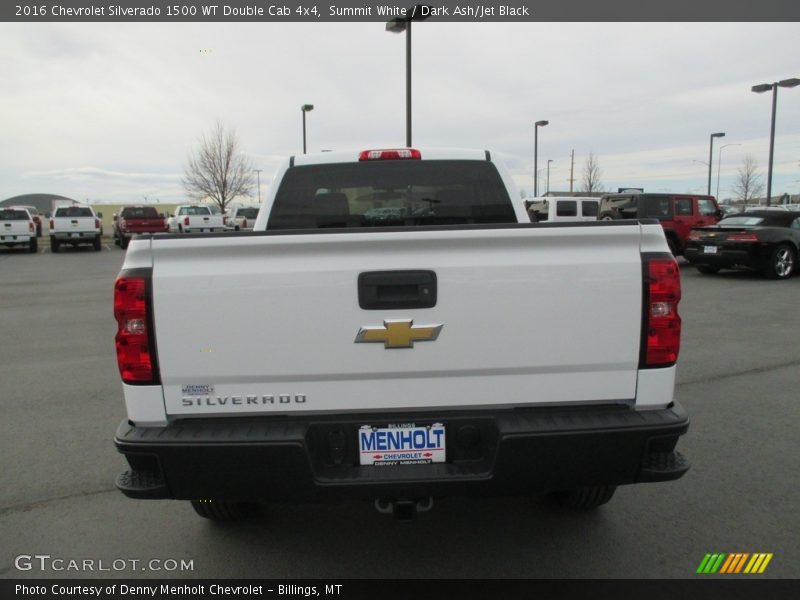 Summit White / Dark Ash/Jet Black 2016 Chevrolet Silverado 1500 WT Double Cab 4x4