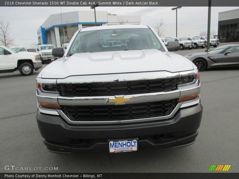 Summit White / Dark Ash/Jet Black 2016 Chevrolet Silverado 1500 WT Double Cab 4x4