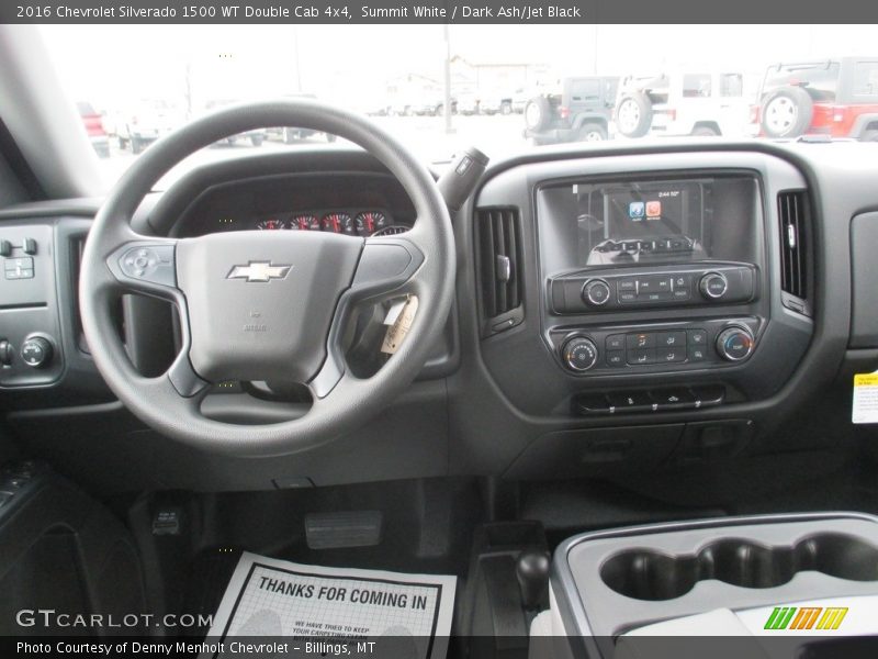 Summit White / Dark Ash/Jet Black 2016 Chevrolet Silverado 1500 WT Double Cab 4x4