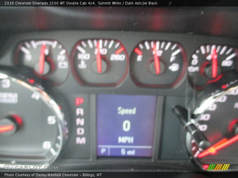 Summit White / Dark Ash/Jet Black 2016 Chevrolet Silverado 1500 WT Double Cab 4x4