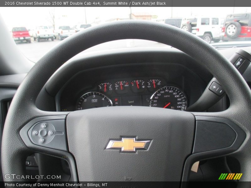 Summit White / Dark Ash/Jet Black 2016 Chevrolet Silverado 1500 WT Double Cab 4x4