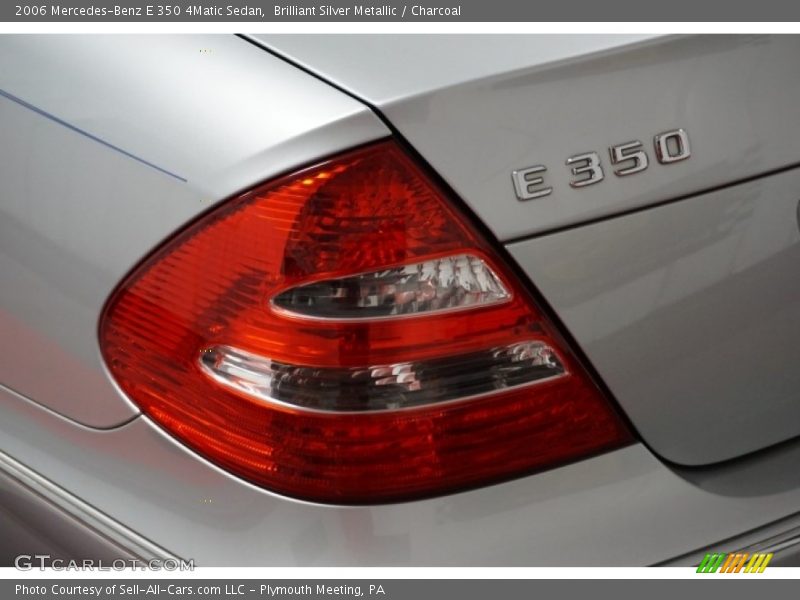 Brilliant Silver Metallic / Charcoal 2006 Mercedes-Benz E 350 4Matic Sedan