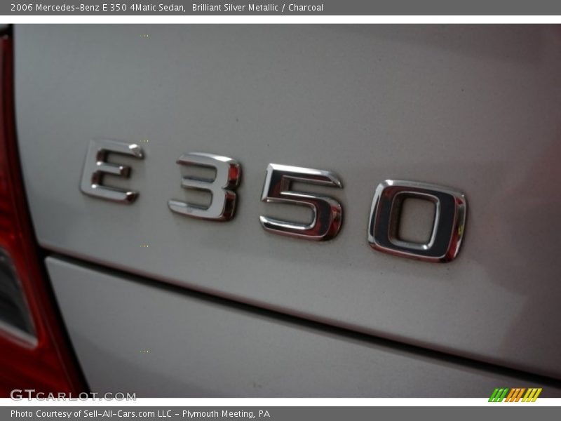 Brilliant Silver Metallic / Charcoal 2006 Mercedes-Benz E 350 4Matic Sedan