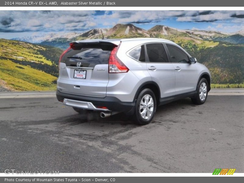 Alabaster Silver Metallic / Black 2014 Honda CR-V EX-L AWD