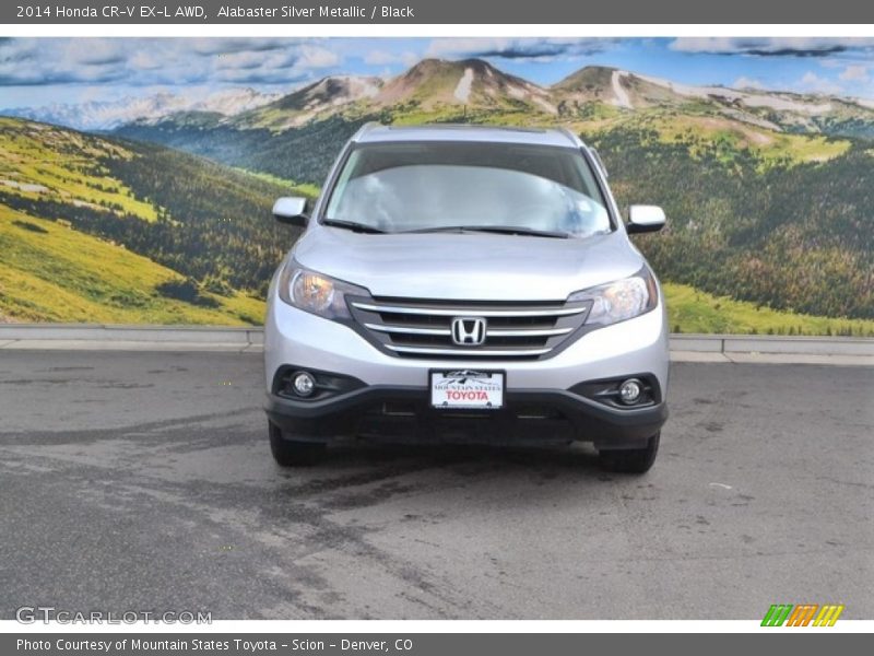 Alabaster Silver Metallic / Black 2014 Honda CR-V EX-L AWD