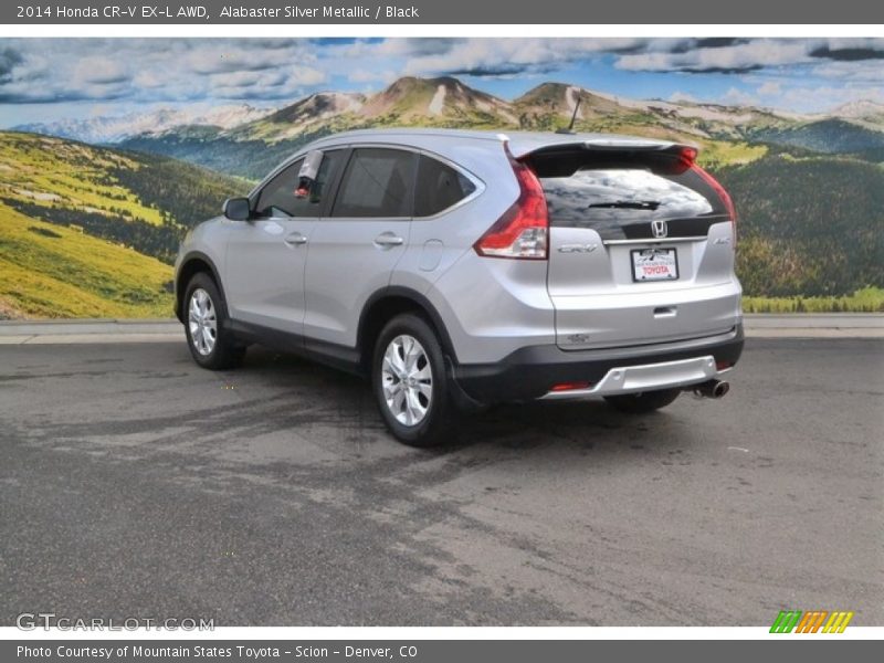 Alabaster Silver Metallic / Black 2014 Honda CR-V EX-L AWD