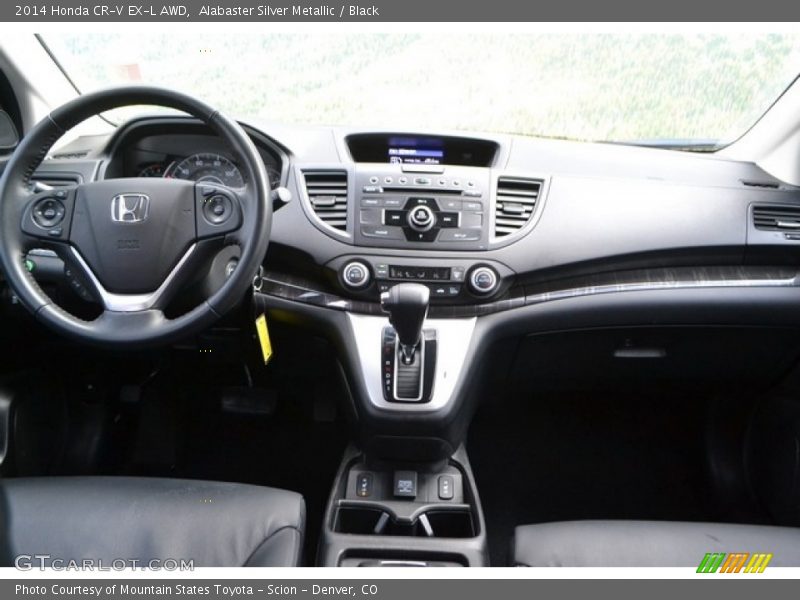 Alabaster Silver Metallic / Black 2014 Honda CR-V EX-L AWD