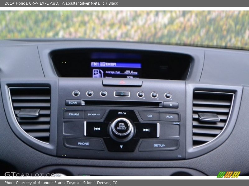 Alabaster Silver Metallic / Black 2014 Honda CR-V EX-L AWD