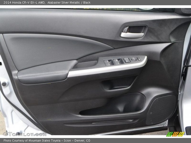 Alabaster Silver Metallic / Black 2014 Honda CR-V EX-L AWD