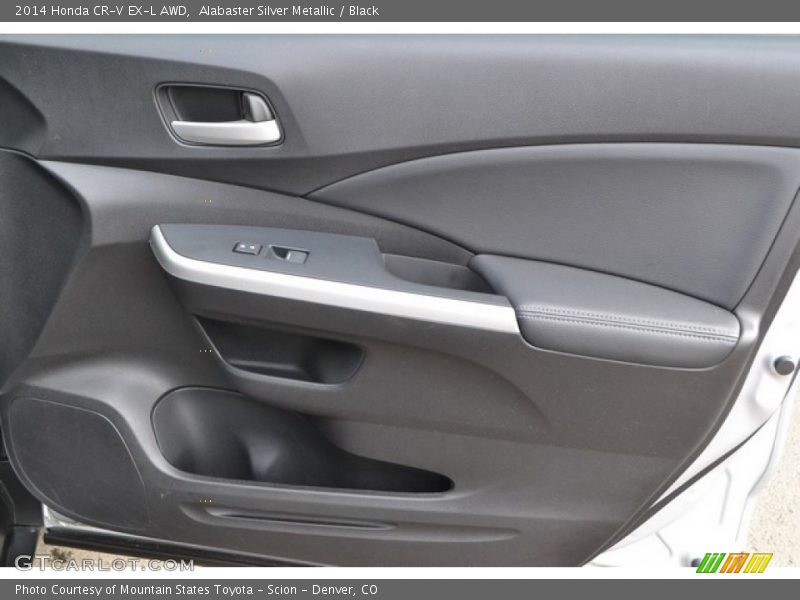 Alabaster Silver Metallic / Black 2014 Honda CR-V EX-L AWD