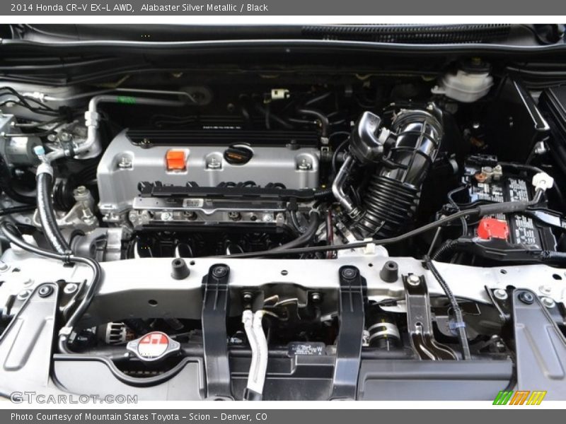 Alabaster Silver Metallic / Black 2014 Honda CR-V EX-L AWD