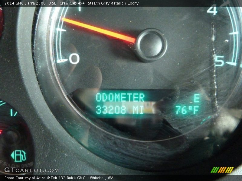 Stealth Gray Metallic / Ebony 2014 GMC Sierra 2500HD SLT Crew Cab 4x4