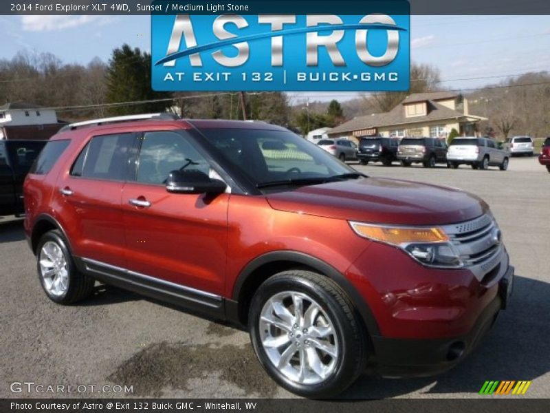 Sunset / Medium Light Stone 2014 Ford Explorer XLT 4WD
