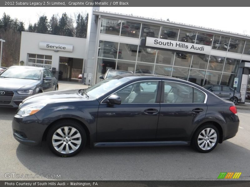 Graphite Gray Metallic / Off Black 2012 Subaru Legacy 2.5i Limited