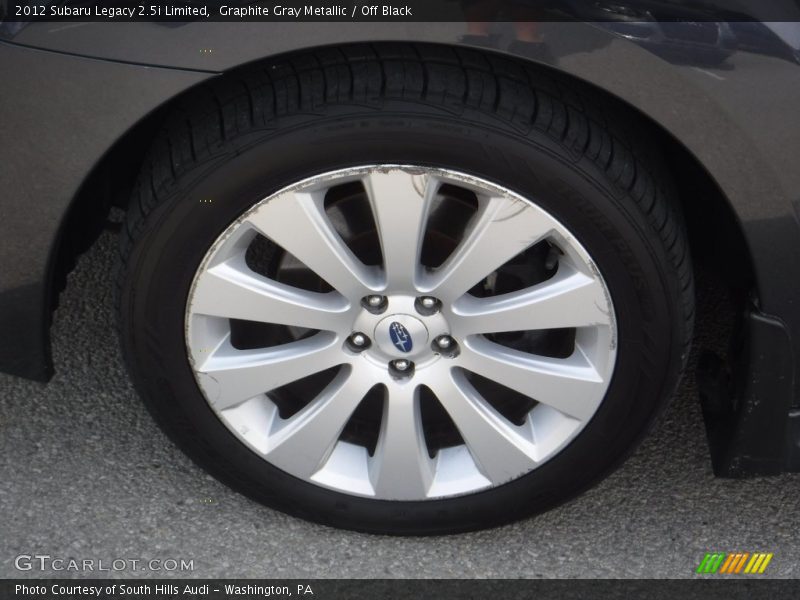 Graphite Gray Metallic / Off Black 2012 Subaru Legacy 2.5i Limited