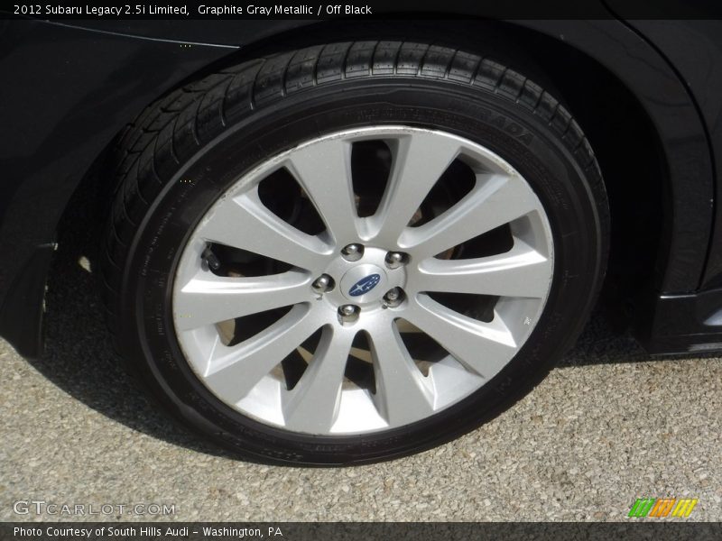 Graphite Gray Metallic / Off Black 2012 Subaru Legacy 2.5i Limited