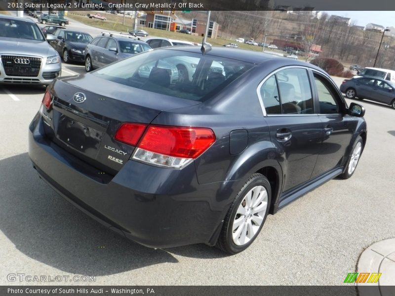 Graphite Gray Metallic / Off Black 2012 Subaru Legacy 2.5i Limited