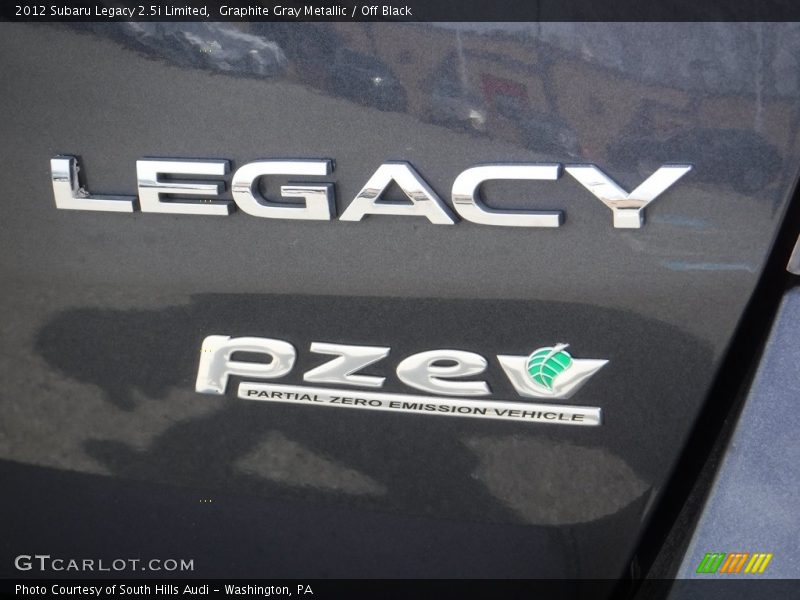 Graphite Gray Metallic / Off Black 2012 Subaru Legacy 2.5i Limited