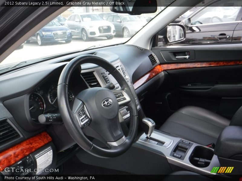 Graphite Gray Metallic / Off Black 2012 Subaru Legacy 2.5i Limited