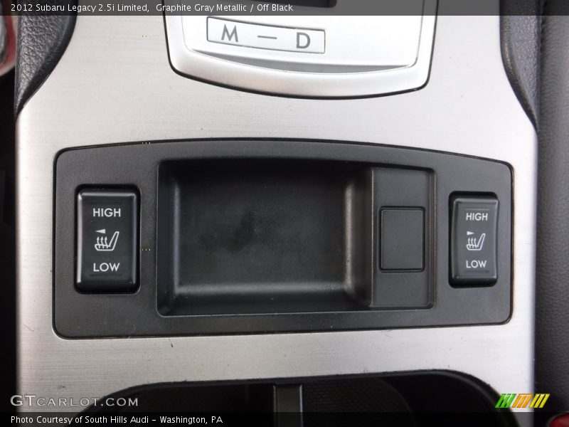 Graphite Gray Metallic / Off Black 2012 Subaru Legacy 2.5i Limited