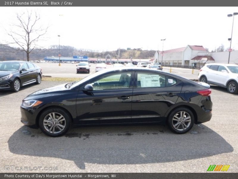 Black / Gray 2017 Hyundai Elantra SE