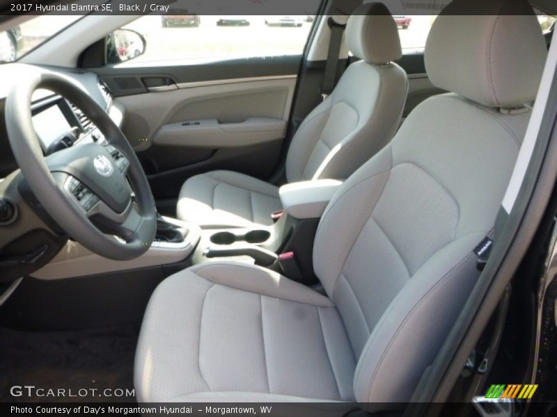 Black / Gray 2017 Hyundai Elantra SE