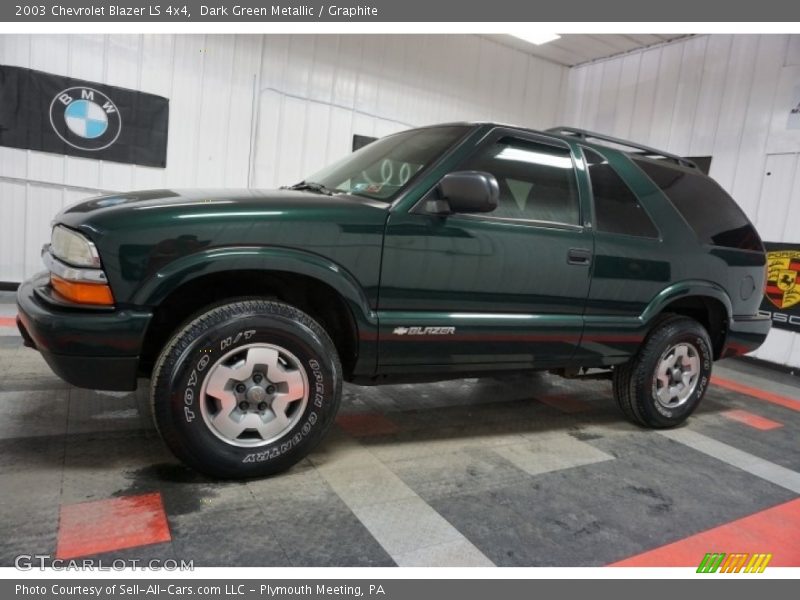 Dark Green Metallic / Graphite 2003 Chevrolet Blazer LS 4x4