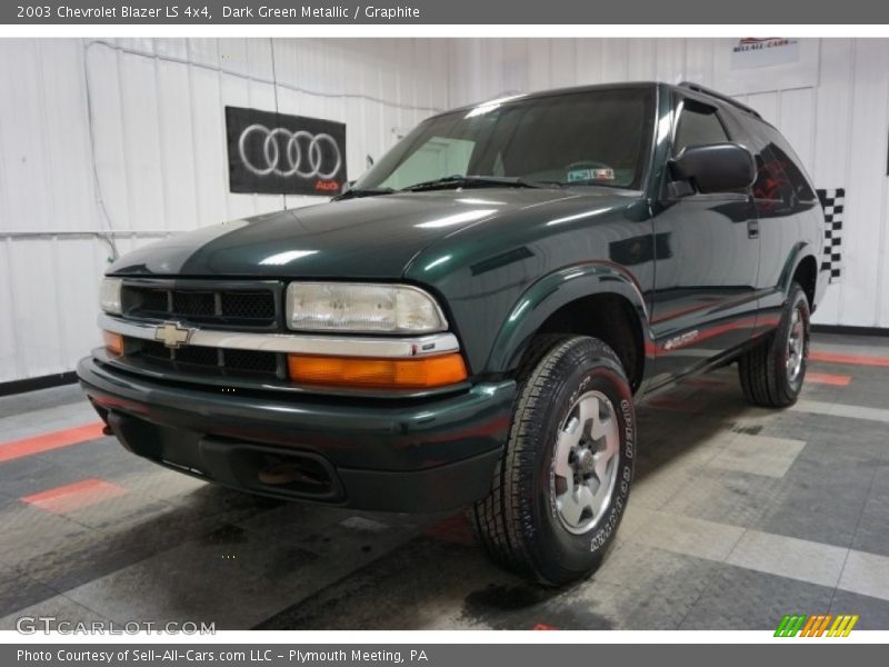 Dark Green Metallic / Graphite 2003 Chevrolet Blazer LS 4x4