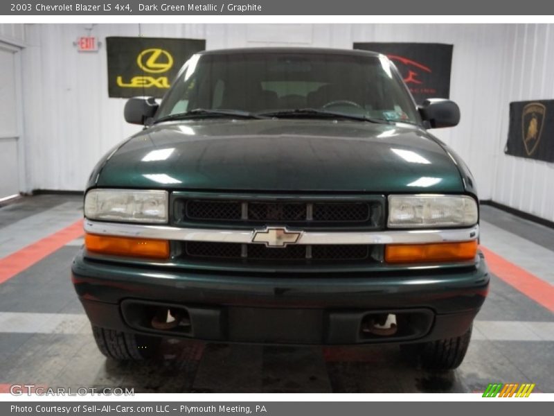 Dark Green Metallic / Graphite 2003 Chevrolet Blazer LS 4x4