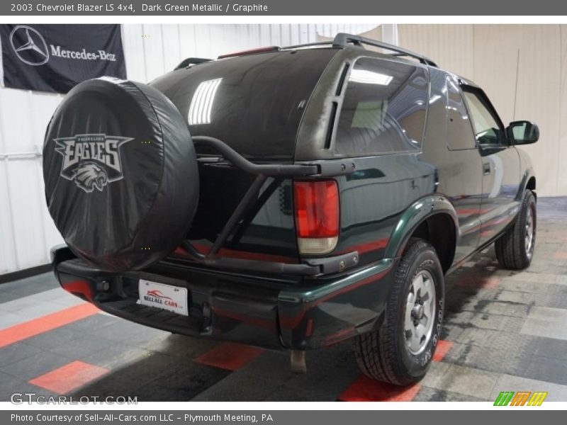 Dark Green Metallic / Graphite 2003 Chevrolet Blazer LS 4x4
