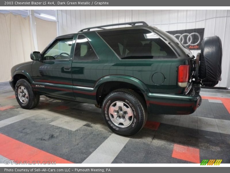 Dark Green Metallic / Graphite 2003 Chevrolet Blazer LS 4x4