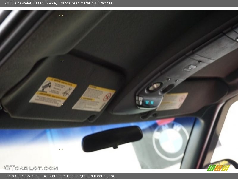 Dark Green Metallic / Graphite 2003 Chevrolet Blazer LS 4x4