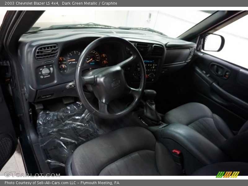 Dark Green Metallic / Graphite 2003 Chevrolet Blazer LS 4x4
