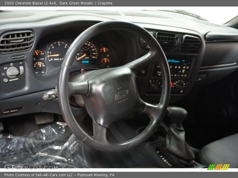 Dark Green Metallic / Graphite 2003 Chevrolet Blazer LS 4x4
