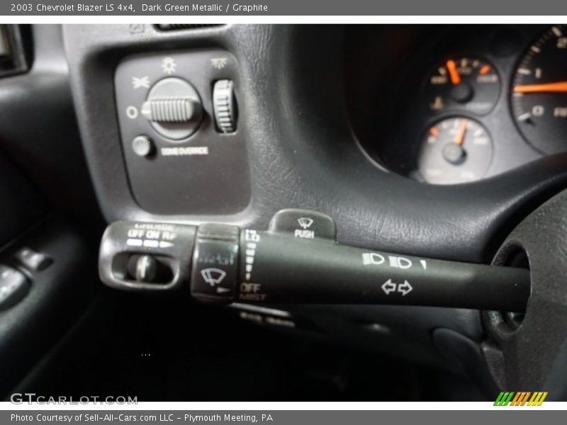 Dark Green Metallic / Graphite 2003 Chevrolet Blazer LS 4x4