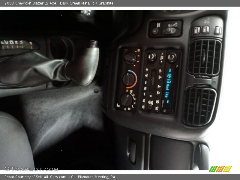 Dark Green Metallic / Graphite 2003 Chevrolet Blazer LS 4x4